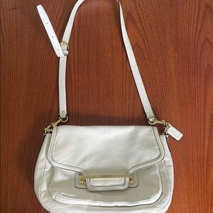 Coach Cream Leather Crossbody Bag